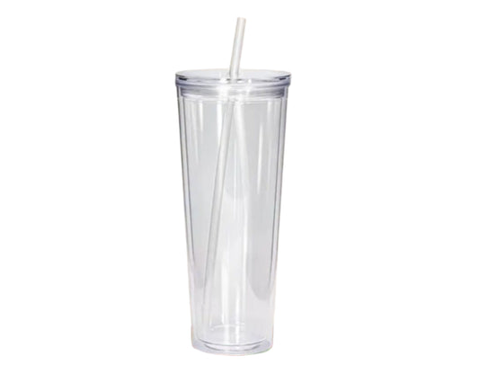 Custom 24oz Acrylic Snow Globe Tumbler